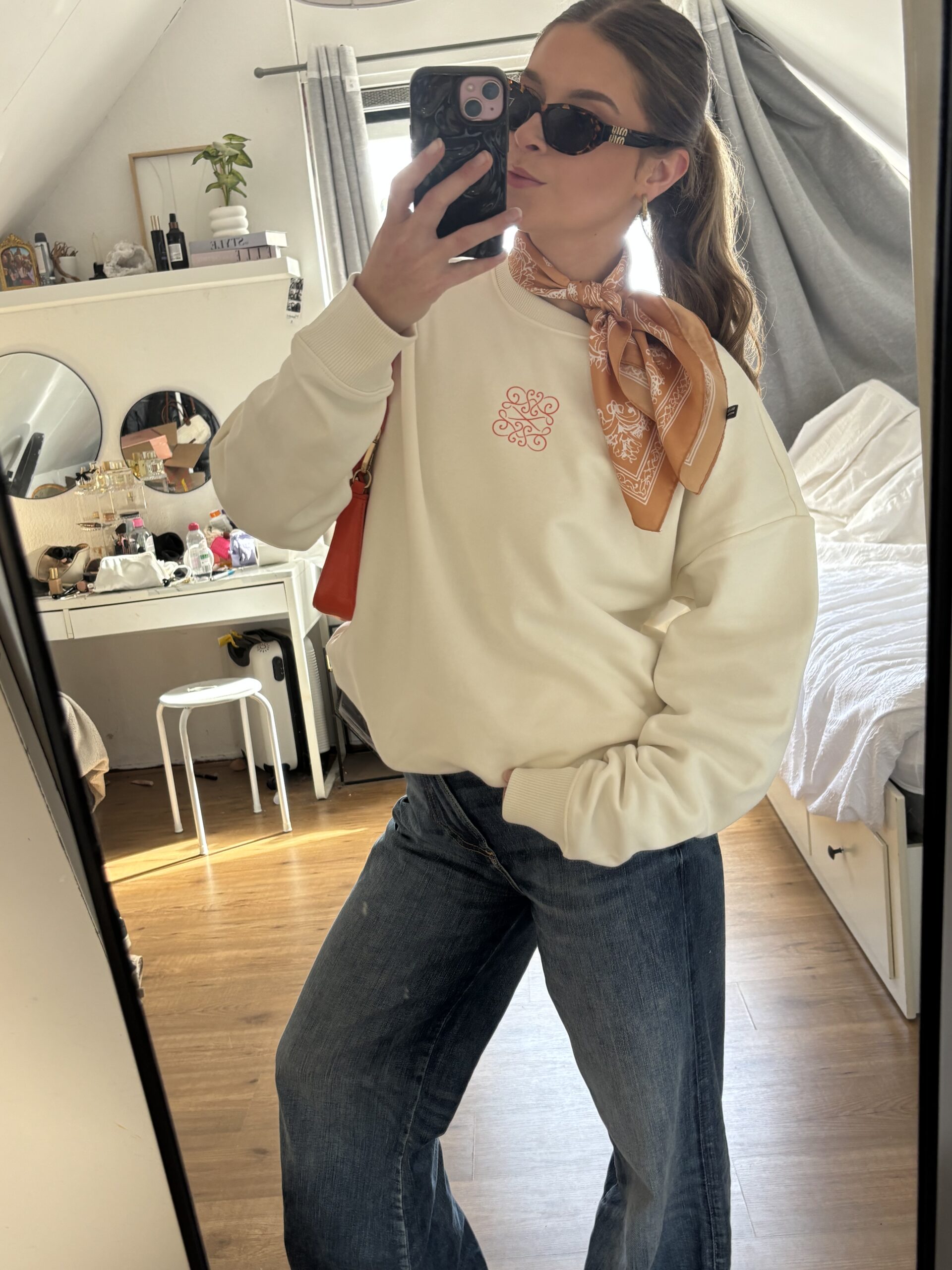 oranje sjaaltje met print dames koningsdag outfit amalia sjaaltje