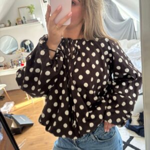 polka dots blouse