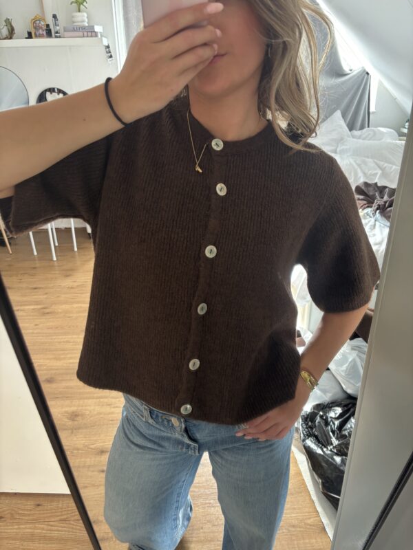 Knit trui bruin