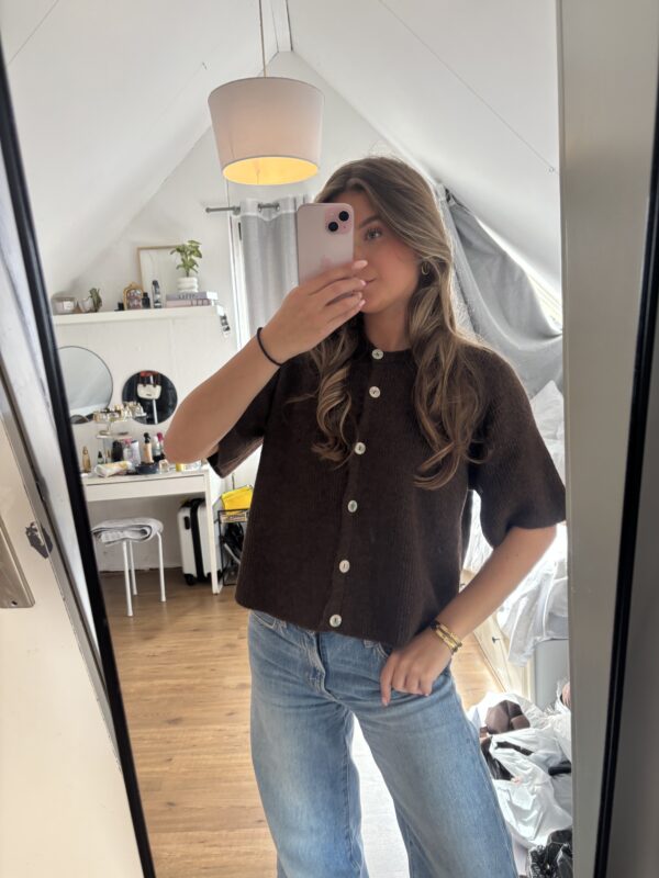 Knit trui bruin - Afbeelding 2
